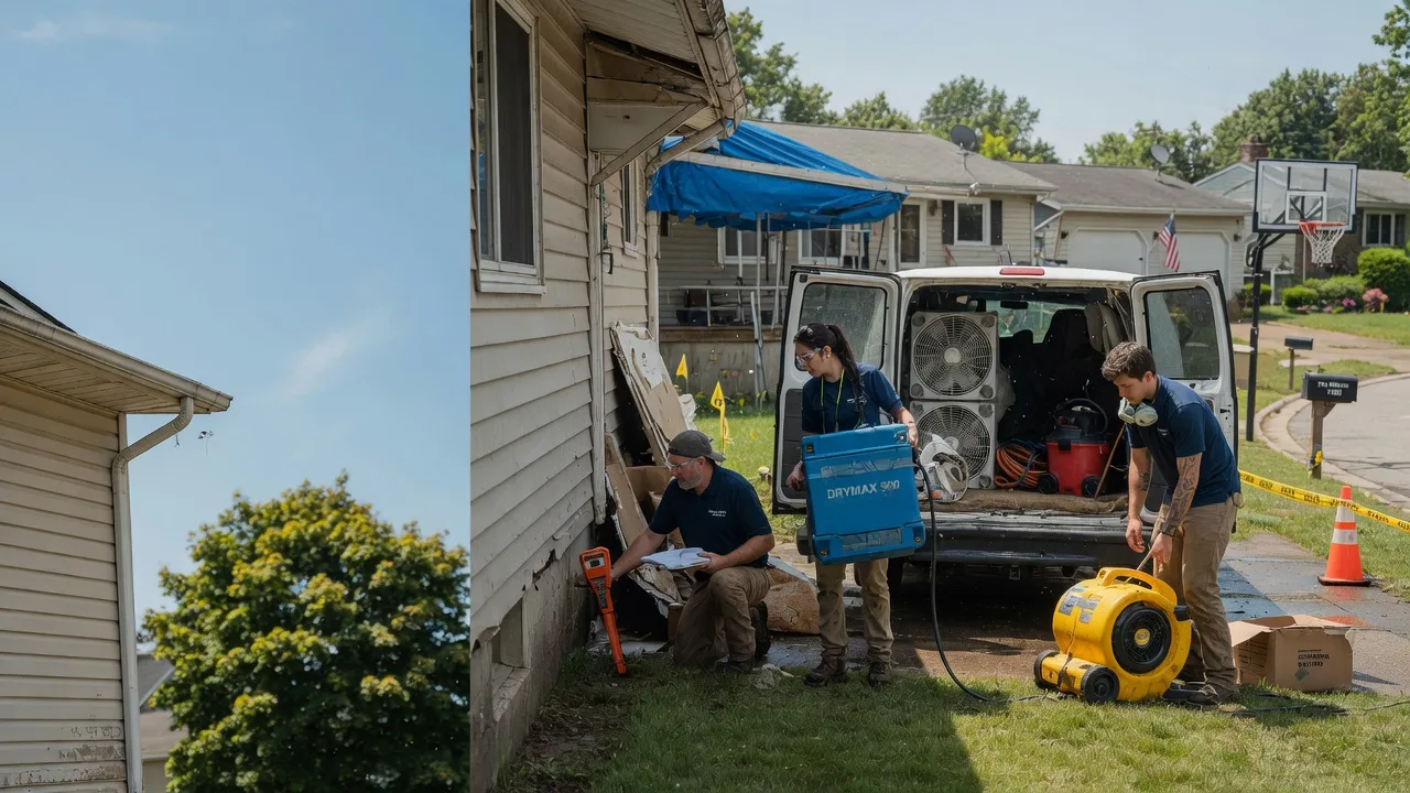 Ceiling Leak Cleanup in Coral, MI near me